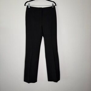 Lafayette 148 Pants Menswear Style Charcoal Gray Wool Blend Tailored Size 6